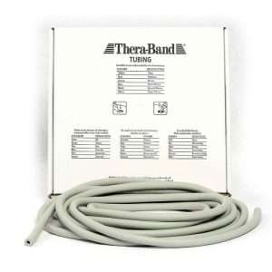 THERABAND Elastico Tubolare in rotolo da 7,5 m ARGENTO ( Resistenza Superiore)