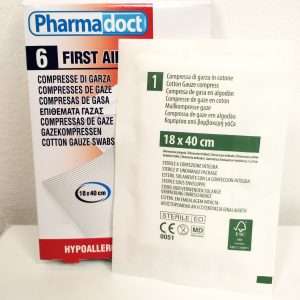 Pharmadoct Confez da 6 Garze Compresse 18 x 40