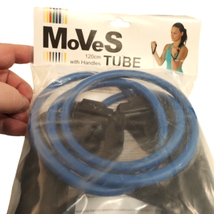 MOVES Tube Elastico Tubolare C/manigle 120 cm ( Blu Extra Forte)