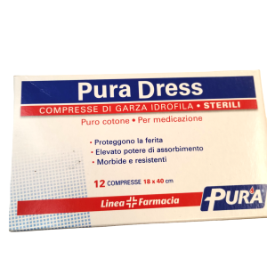 SIXTUS Garze Compresse 18 x 40 cm - 12 pz