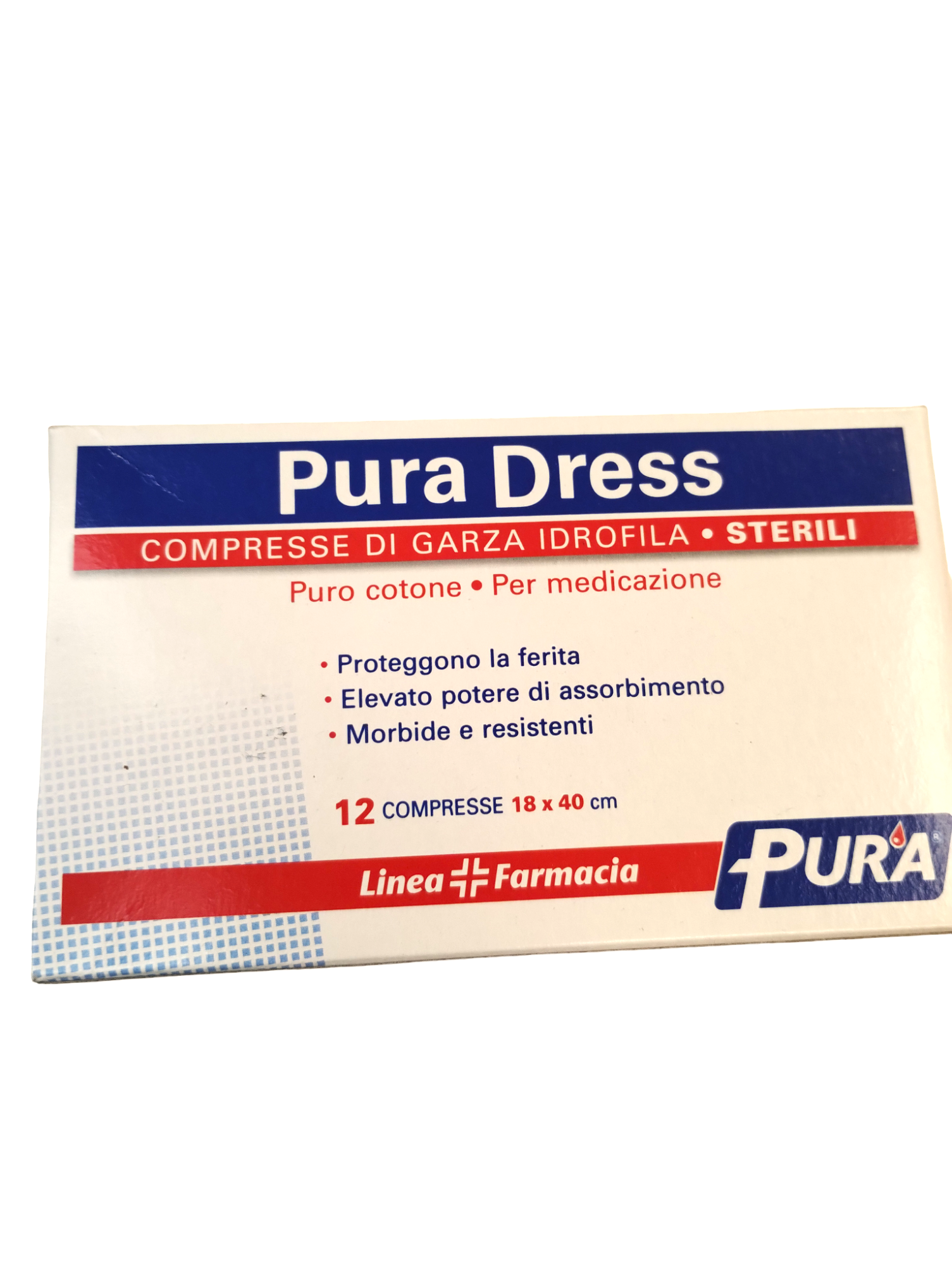 SIXTUS Garze Compresse 18 x 40 cm - 12 pz