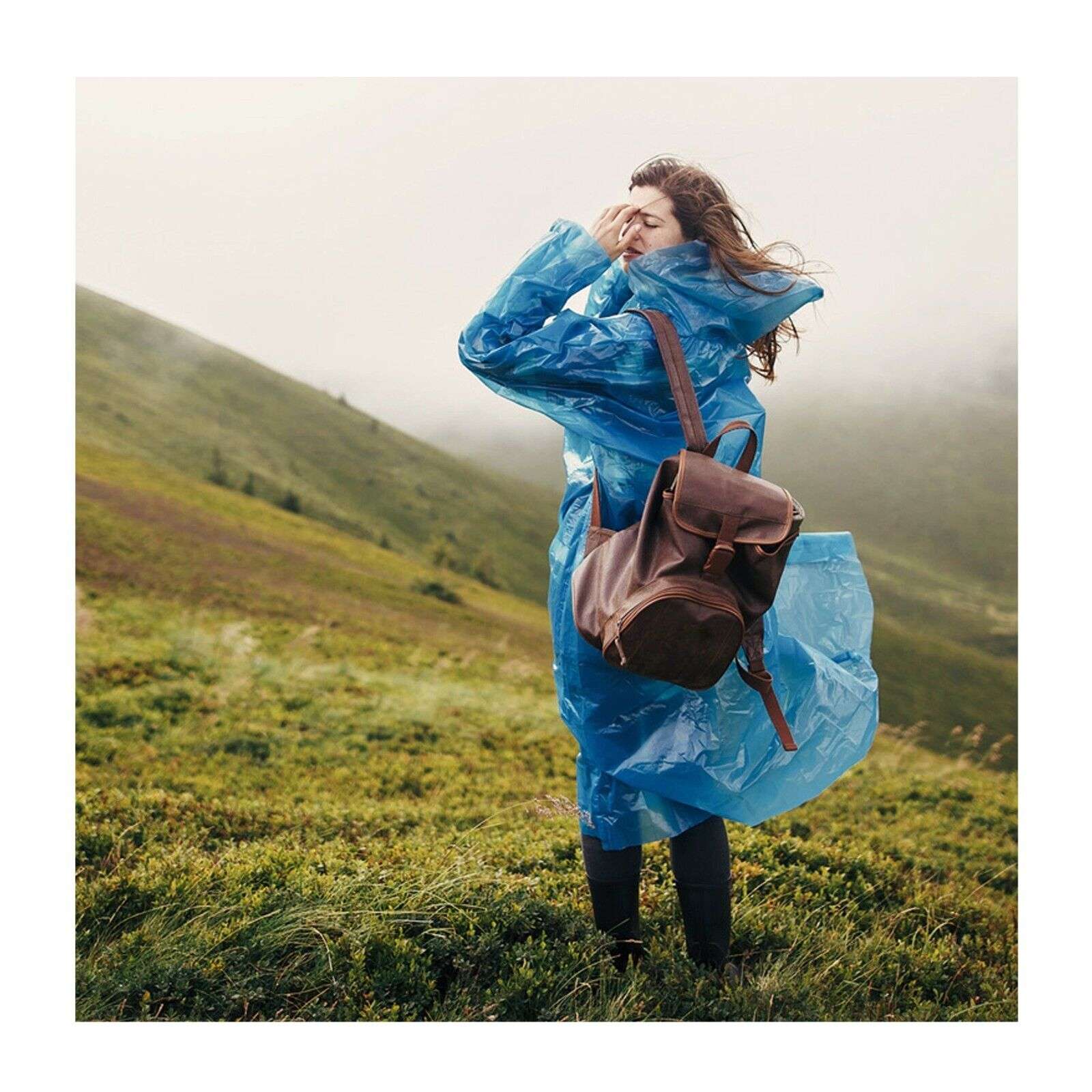 Confezione da 10 Poncho impermeabile TAGLIA UNICA