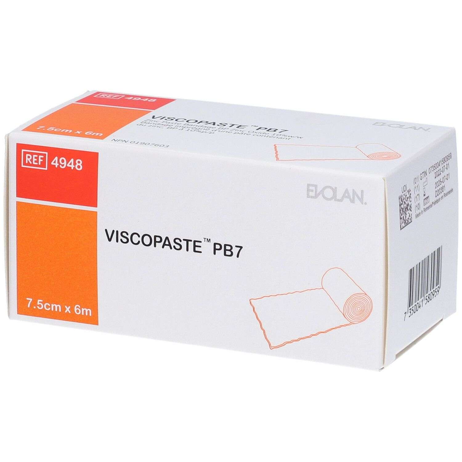 SIXTUS Viscopaste PB7 -7,5 cm x 6m