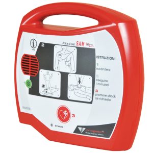 DEFIBRILLATORE AED RESCUE SAM - italiano