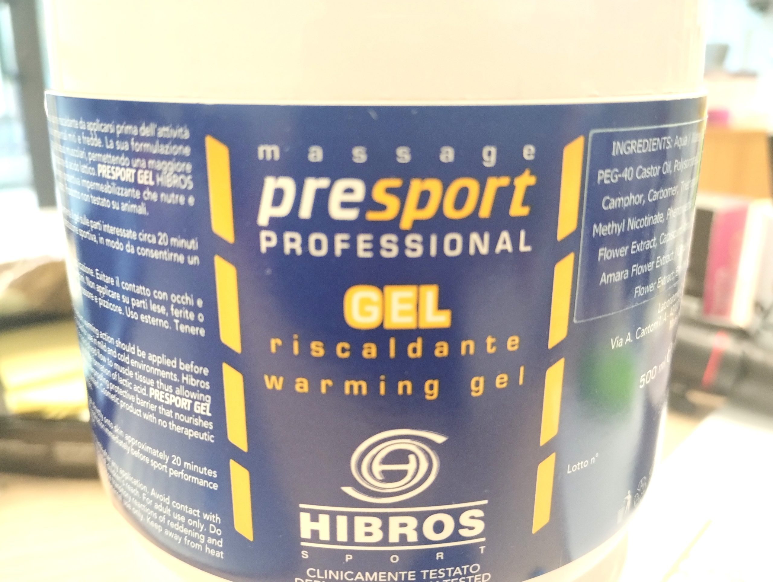 HIBROS Gel riscaldante Professional 500 ml