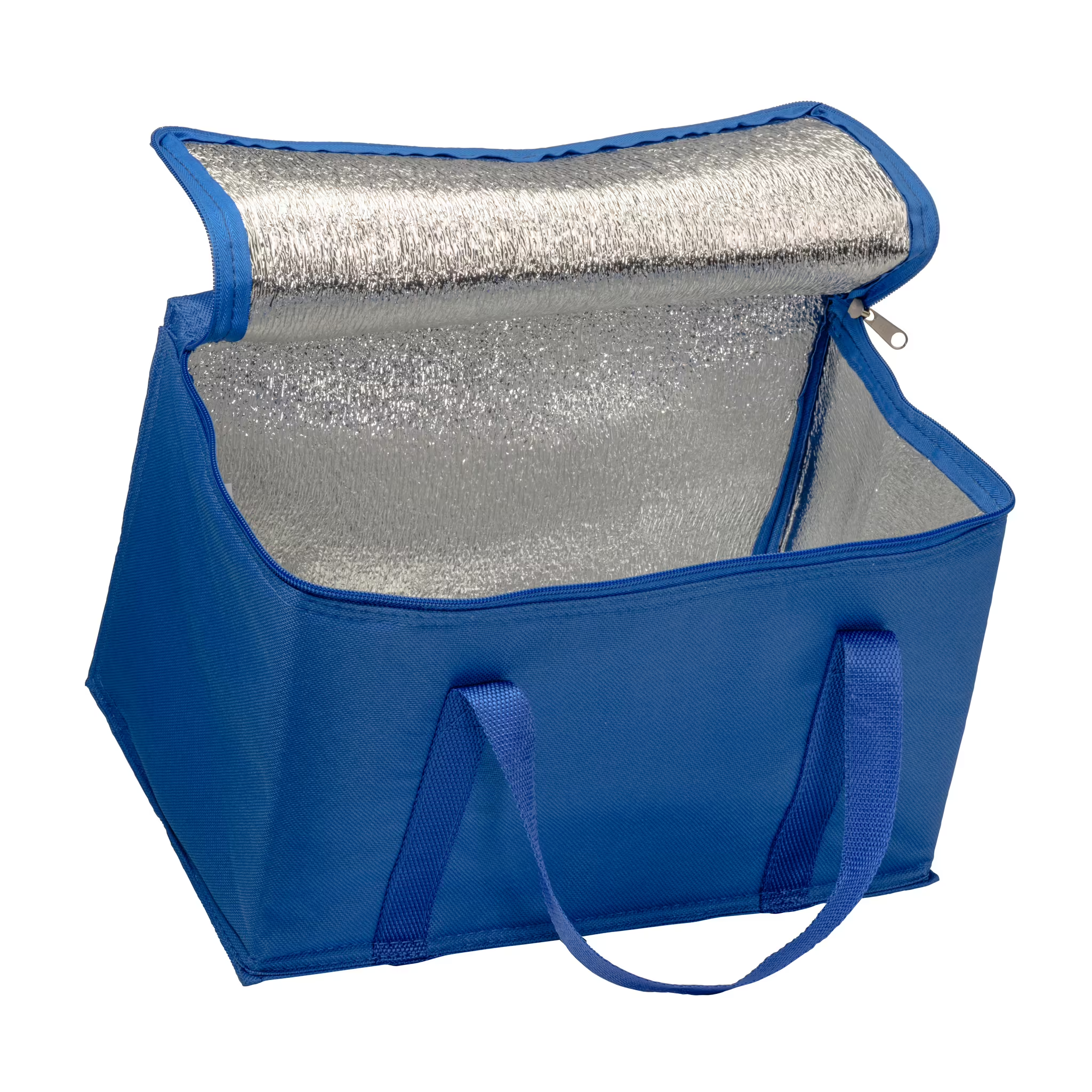 Borsa termica con interno argentato Azzurro 34 X 21 X 20 CM – 14 LT - immagine 3