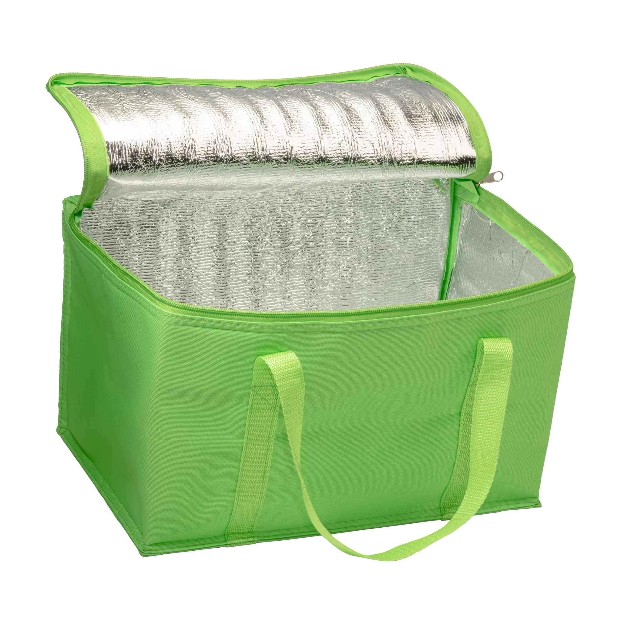 Borsa termica con interno argentato Verde 34 X 21 X 20 CM – 14 LT - immagine 3