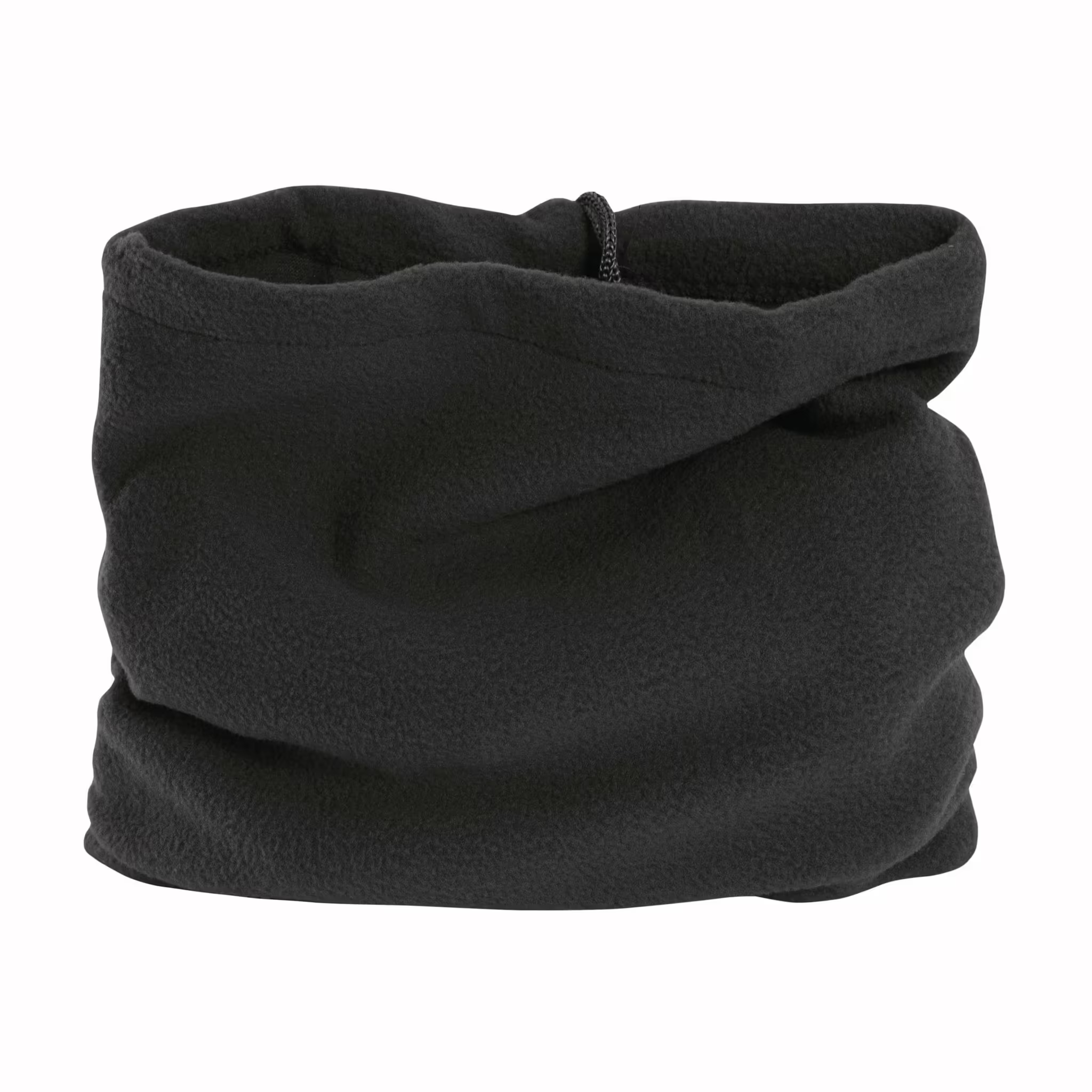 Fascia scalda-collo in polar con cordino Nero