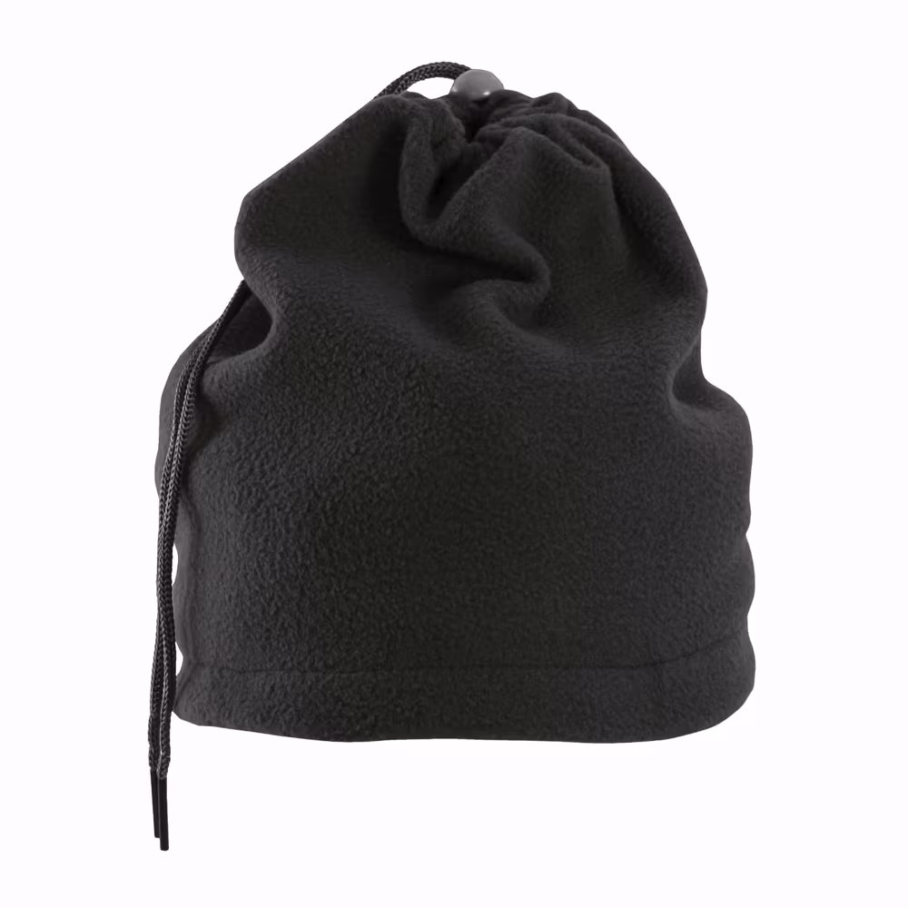 Fascia scalda-collo in polar con cordino Nero - immagine 2