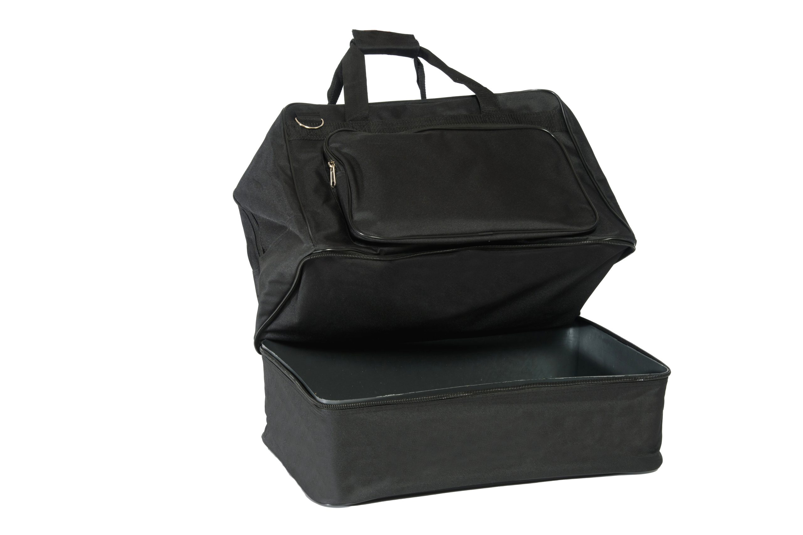 Borsone Medio completo di fondo rigido 48 x 26 x 43h Nero - immagine 2