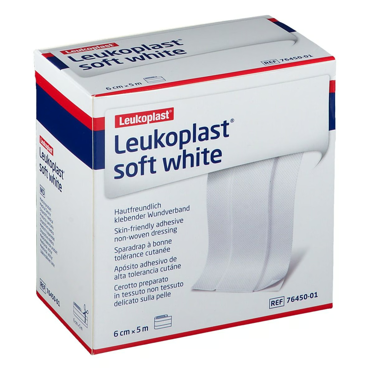 Leukoplast Soft White Striscia in TNT cm 6 x 5m