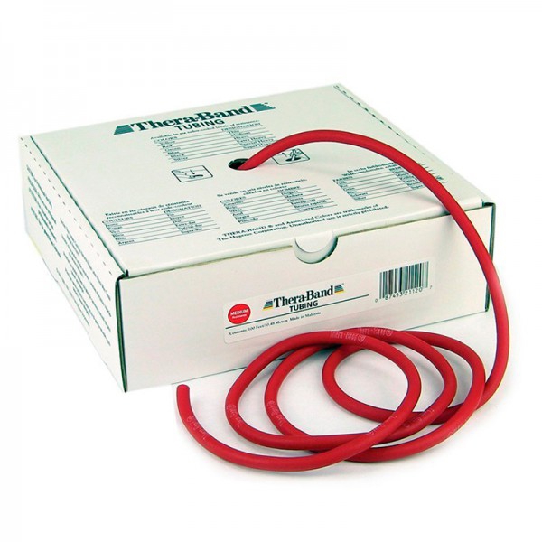 THERA BAND Tubing 30,5 mt resistenza media - Rosso