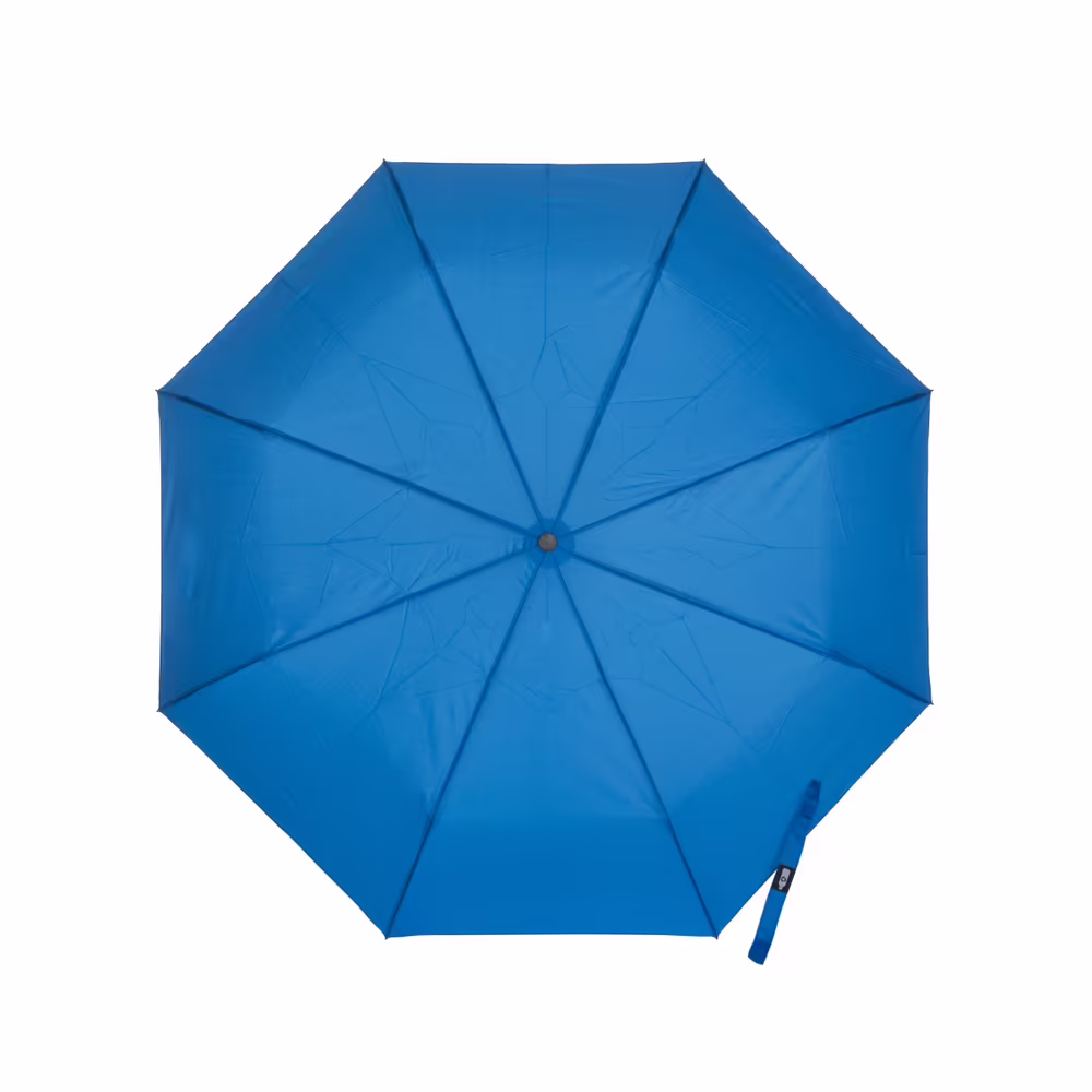 Ombrello in R-PET automatico con manico moschettone Azzurro - immagine 2