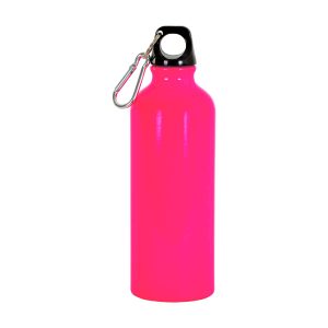 Borraccia in alluminio (500ml),con tappo Fucsia Fluo
