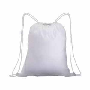 Zainetto con chiusura a strozzo 35 X 42 cm Bianco